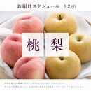 【全2回&nbsp;定期便】&nbsp;紀州和歌山産旬のフルーツセット（8月：桃約1.8kg・9月：梨約2kg）&nbsp;［UT139］