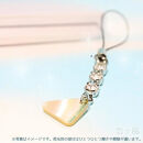 【クリア（白）】悠ヶ風の夜光貝＜3連ラインストーンストラップ＞