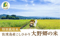 【令和7年産】佐渡島産&nbsp;特別栽培米こしひかり「大野郷の米」精米2kg×6回&nbsp;定期お届けコース