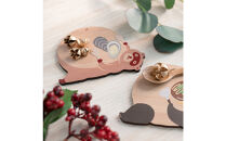 Ten＆O　木製プレートコレクション  ひろしまたぬき × ひろしまらっこ　各1枚 合計2枚入り