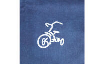 【三輪車】本藍染コットン100％濃紺大判ハンカチ