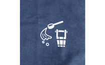 【打ち水】本藍染コットン100％濃紺大判ハンカチ