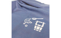 【打ち水】本藍染コットン100％濃紺大判ハンカチ