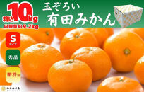 【年末発送指定】【12月25日～12月29日配送】みかん&nbsp;Sサイズ&nbsp;秀品&nbsp;箱込&nbsp;10kg&nbsp;(内容量約&nbsp;9.2kg)&nbsp;有田みかん&nbsp;和歌山県産&nbsp;産地直送&nbsp;贈答用［みかんの会］