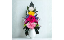 国家検定一級デザイナーのプリザーブドフラワー仏花１基　L