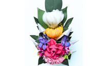 国家検定一級デザイナーのプリザーブドフラワー仏花１基　L