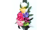 国家検定一級デザイナーのプリザーブドフラワー仏花１基　L