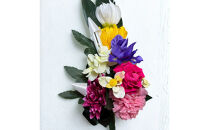 国家検定一級デザイナーのプリザーブドフラワー仏花１基　M