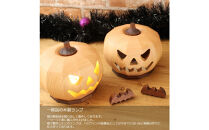 檜香るジャックオーランタン／木製ランプ〈Ricod〉