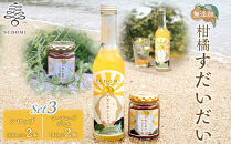 柑橘すだいだいセット3（シロップ2本＆マーマレードジャム2個）　大津島　無添加