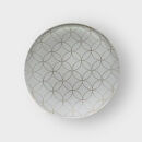 丸小皿 金七宝つなぎ 純白 ［NF152］