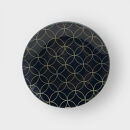 丸小皿 金七宝つなぎ 漆黒 ［NF151］