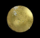 丸小皿 箔貼り ゴールド（金箔） ［NF158］