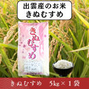 【ふるさと納税】お米　令和7年産　出雲きぬむすめ5kg