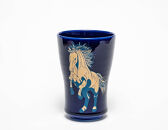 【藍色（正面）】大堀陶胎漆器　フリーカップ