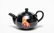 【黒色】大堀陶胎漆器　ティーポット