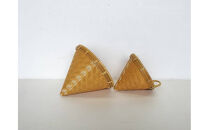 【佐渡産真竹使用】あじろ編み　コーヒードリッパー【サイズ大】