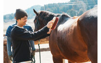 ホーストレッキング＆馬のお世話コース（2名）