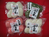 杵つき餅&nbsp;丸餅【白・エビ・よもぎ】（白2パック、エビ1パック、よもぎ1パック）&nbsp;1袋6個入り　計24個　【もち&nbsp;おもち&nbsp;餅&nbsp;正月&nbsp;年末年始&nbsp;鍋&nbsp;雑煮&nbsp;もち米&nbsp;佐賀肥前米&nbsp;田舎の味&nbsp;さくらエビ&nbsp;エビ&nbsp;よもぎ&nbsp;大阪府&nbsp;門真市】