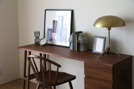 【開梱設置】高野木工&nbsp;プレーンデスク&nbsp;SET9&nbsp;ウォルナット（W150×D45cm）【10年保証】