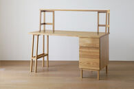 【開梱設置】高野木工&nbsp;プレーンデスク&nbsp;SET4&nbsp;オーク（W120×D60cm）【10年保証】