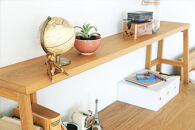 【開梱設置】高野木工&nbsp;プレーンデスク&nbsp;SET4&nbsp;オーク（W120×D60cm）【10年保証】