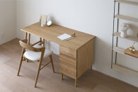 【開梱設置】高野木工&nbsp;プレーンデスク&nbsp;SET3&nbsp;オーク（W120×D60cm）【10年保証】