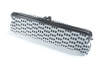 【西陣活性化を応援！】西陣織ペンケース（黒白）