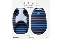 LaLaRelax&nbsp;ボーダーニット&nbsp;ネイビー×サックス【サイズ：L-long】