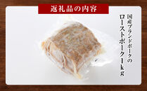 国産ブランドポークのローストポーク（約１kg）