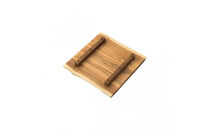 プランターベース&nbsp;【スクエアー型】&nbsp;幅40cm&nbsp;奥行き40cm&nbsp;高さ5.5cm&nbsp;チーク無垢材