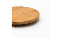 プランターベース&nbsp;【ラウンド型】&nbsp;幅40cm&nbsp;奥行き40cm&nbsp;高さ5.5cm&nbsp;チーク無垢材