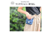 ふたなし移動ポケット　大きめサイズ・マグネット開閉【ネイビー】