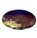 丸小皿&nbsp;マジョ（金箔）ブルー［NF178］