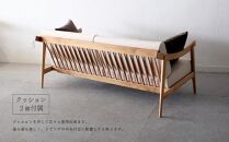 アームソファ 道産ナラ 3人掛け 北海道  MOOTH インテリア 手作り 家具職人 椅子