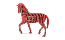 段ボール製組立キット&nbsp;2026&nbsp;干支&nbsp;【午段（うまだん）/&nbsp;レッド】&nbsp;1体分_2623R