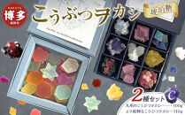こうぶつヲカシ（琥珀糖）2種セットC（九州のこうぶつヲカシ100g、より鉱物なこうぶつヲカシ110g）福岡市