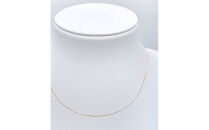 【18金イエローゴールドネックレス&nbsp;小豆L0.17φ&nbsp;40cm】あなたの魅力を引き立てるチェーンジュエリー