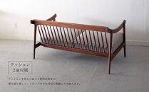 アームソファ ウォールナット 2人掛け 北海道  MOOTH インテリア 手作り 家具職人 椅子