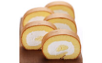 名古屋コーチン卵　１カットロールケーキ（８個入り）