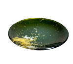 丸小皿&nbsp;マジョ（金箔）グリーン［NF179］