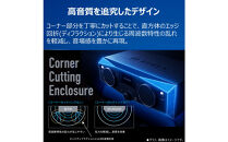 AUREX&nbsp;CD/FMワイヤレススピーカーシステム&nbsp;サウンドプロセッサー搭載&nbsp;AX-XSS100(K)