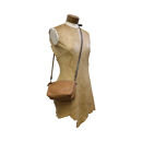 革・ダブルポシェット ミニ［キャメル］