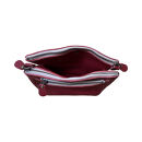 革・ダブルポシェット ミニ［ワイン］