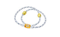 【Lサイズ】ザオラル・リカバリーネックレス　WH/GD｜横浜市&nbsp;Lサイズ&nbsp;健康アクセサリー&nbsp;血行促進&nbsp;回復力向上&nbsp;パフォーマンスアップ