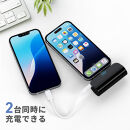 【オーロラ】パススルー充電可能&nbsp;USB&nbsp;Type-C&nbsp;直挿し&nbsp;モバイルバッテリー&nbsp;5000mAh&nbsp;Power&nbsp;Delivery&nbsp;20W&nbsp;PG-LB50C