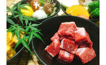 【冷凍・日時指定可能】実生庵の黒毛和牛近江牛&nbsp;歯ごたえMAX&nbsp;ひとくち角切りステーキ&nbsp;500g&nbsp;BM1