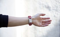 【Size19cm】ザオラル・リカバリーαバンド&nbsp;RD/SI｜横浜市&nbsp;高機能&nbsp;ブレスレット&nbsp;アクセサリー