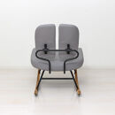 セポラロッキングチェア&nbsp;プレミアム&nbsp;グレー
