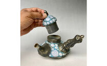 益子焼&nbsp;波光文様急須＊ティーポット&nbsp;|&nbsp;栃木県&nbsp;伝統工芸品&nbsp;美術品&nbsp;1点限定品&nbsp;一点物&nbsp;陶器&nbsp;陶芸&nbsp;作家